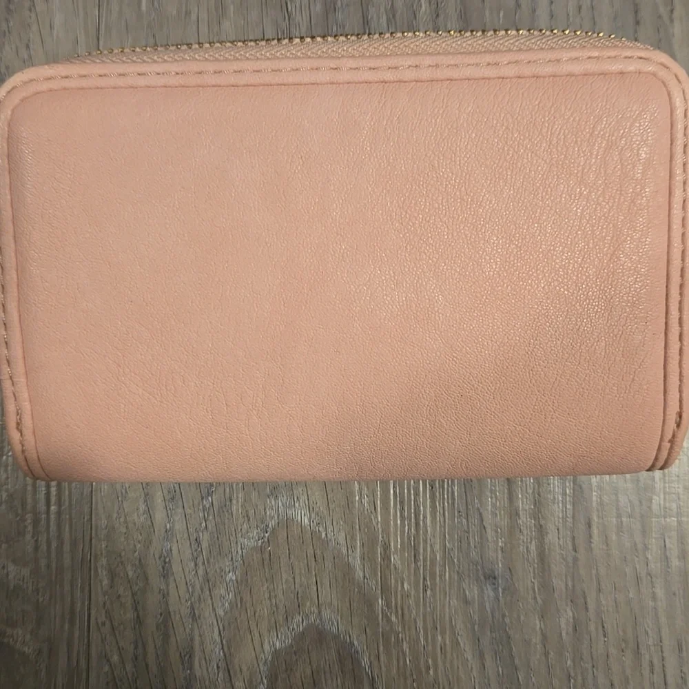 Juicy Coutour Women’s Pink Zip Wallet - Gold Hardware- New